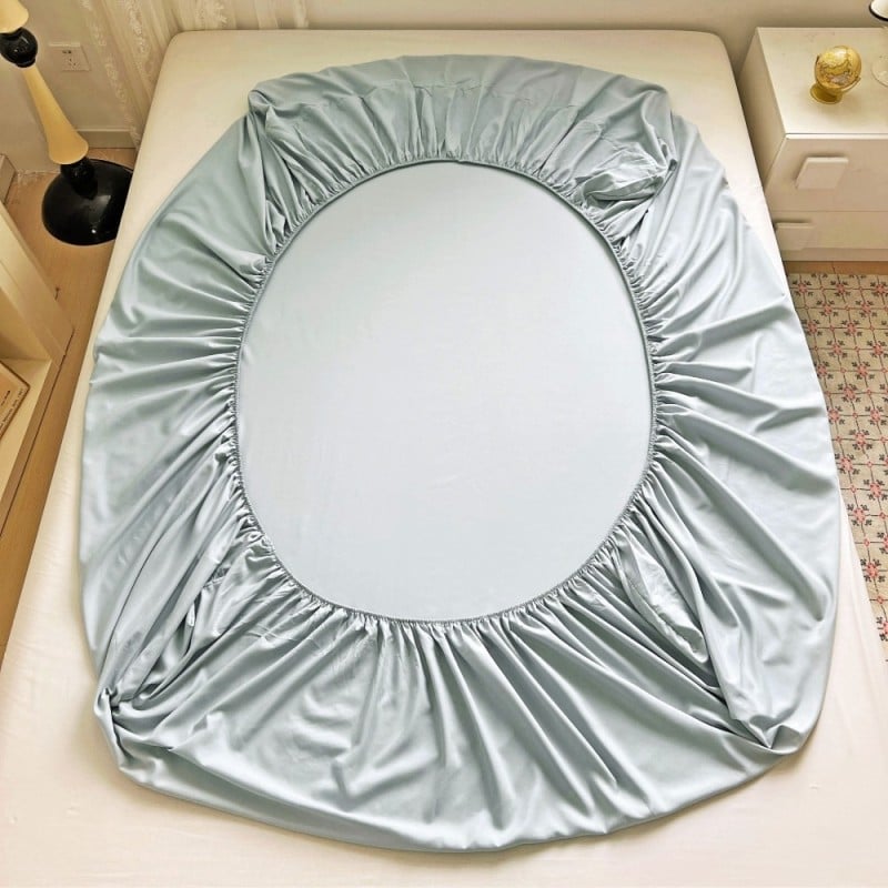 Prześcieradło 200x220 z mikrofibry GierekHoff grube z gumką szare