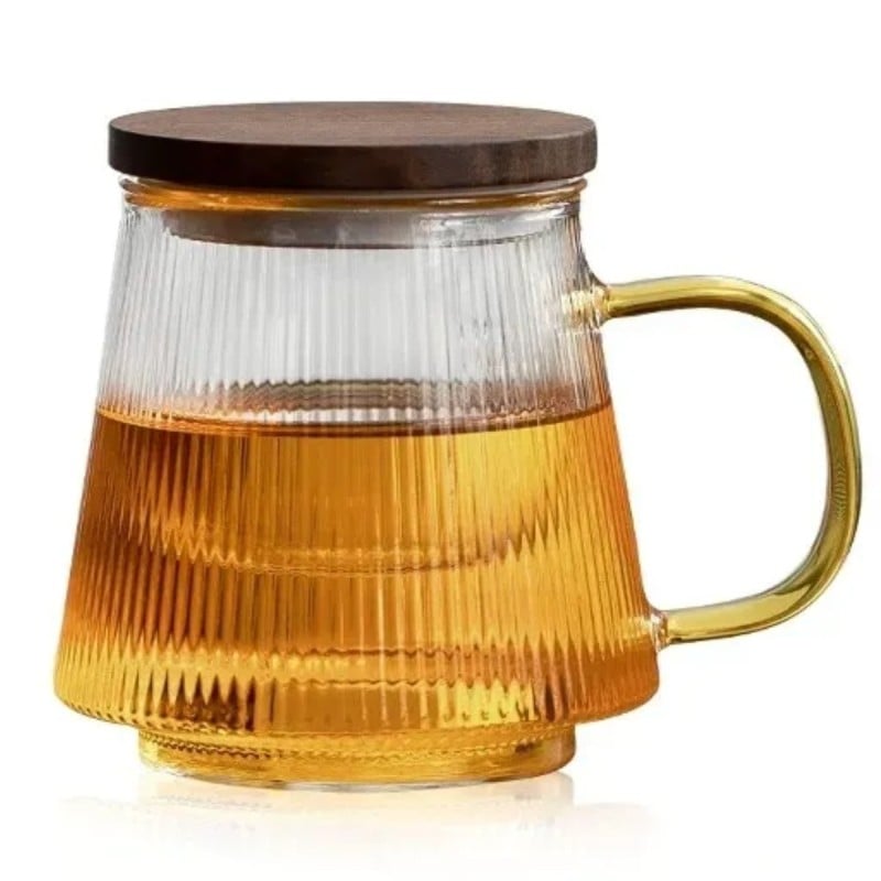 Szklanka z zaparzaczem do herbaty i naparów ziołowych z pokrywką 480 ml Tragar