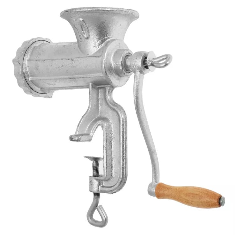 Ręczna maszynka do mielenia mięsa 10 nadziewarka żeliwna Krisberg 3219