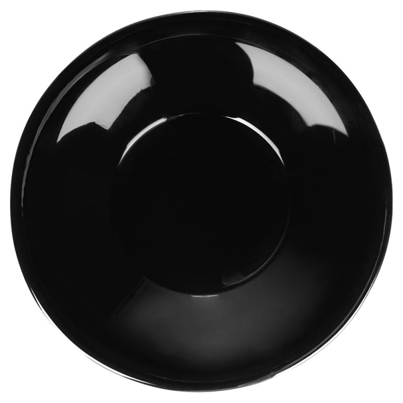 Serwis obiadowy 18 elementów Vilde Black szklane talerze zestaw talerzy dla 6 osób czarne