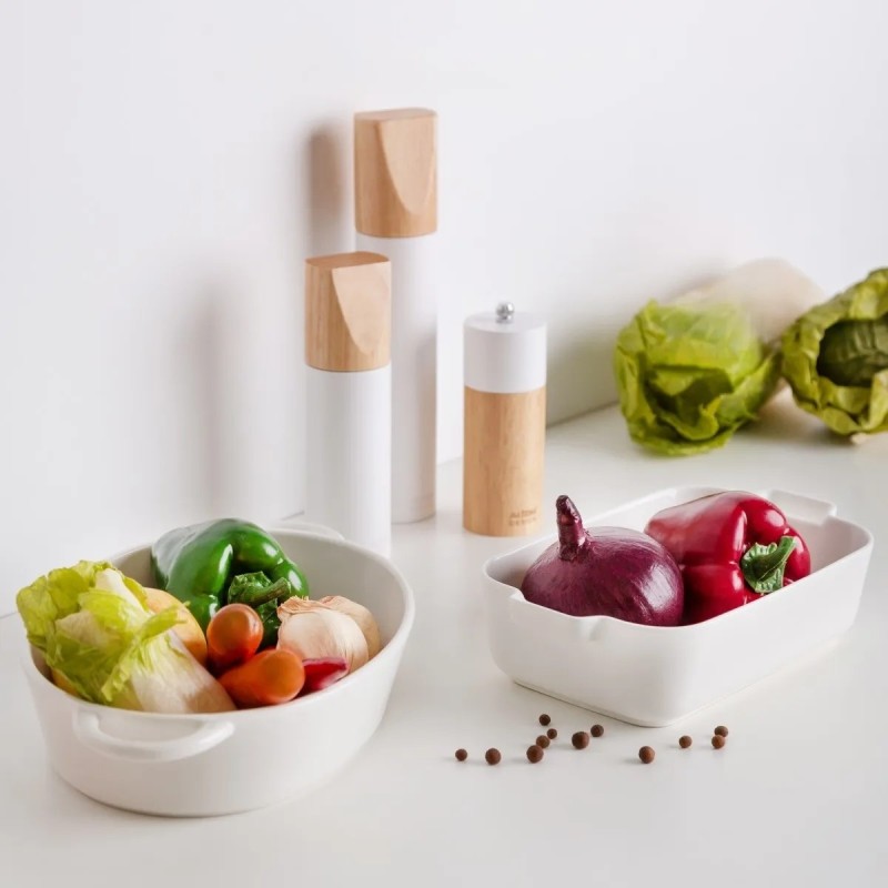 Naczynie do zapiekania porcelanowe  30,5x18x7cm 1800 ml białe Altom Design Regular