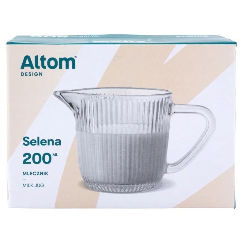 Mlecznik szklany 200 ml dzbanuszek mały na mleko śmietankę Altom Design Selena