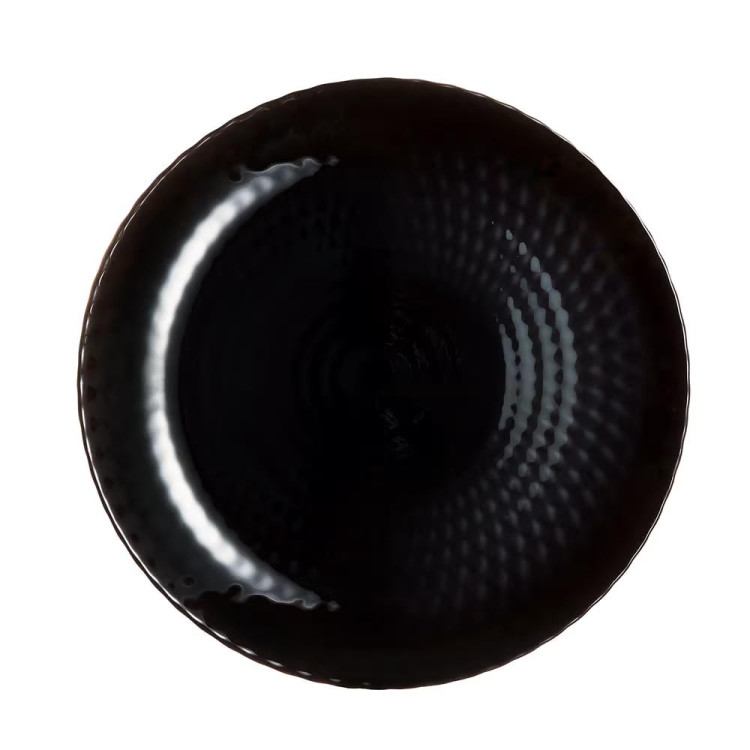 Serwis obiadowy GierekHoff Diamond 18 elementów czarne talerze dla 6 osób