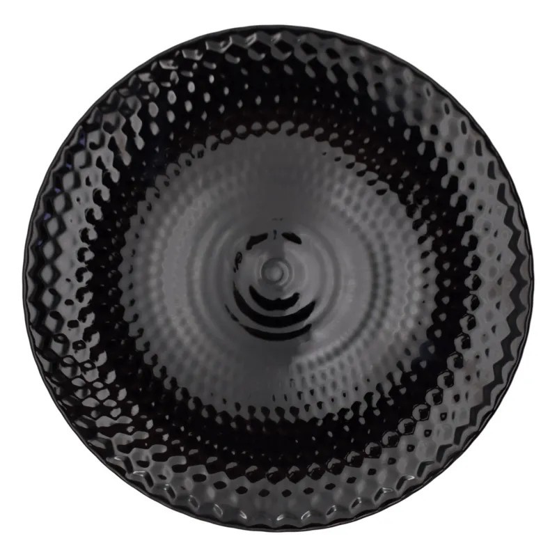 Serwis obiadowy GierekHoff Diamond 18 elementów czarne talerze dla 6 osób