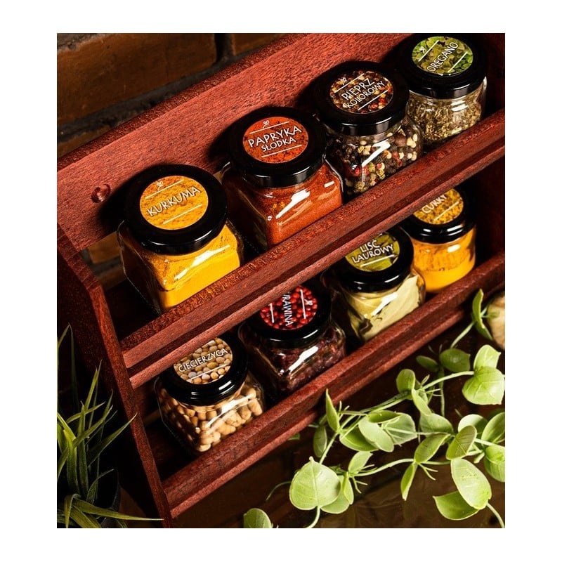 Naklejki na przyprawy etykiety na słoiki GierekHoff 96 sztuk