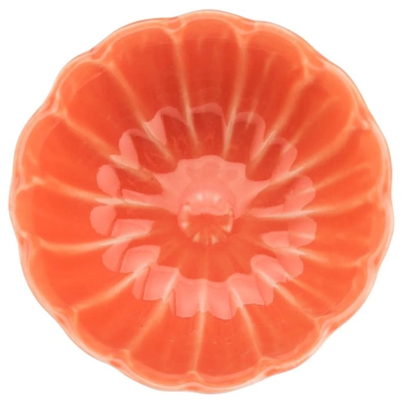 Salaterka ceramiczna 550 ml Altom Kwiat do zupy deserów koralowa