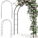 Pergola ogrodowa 145x235 cm metalowa w formie łuku na rośliny pnące Vilde