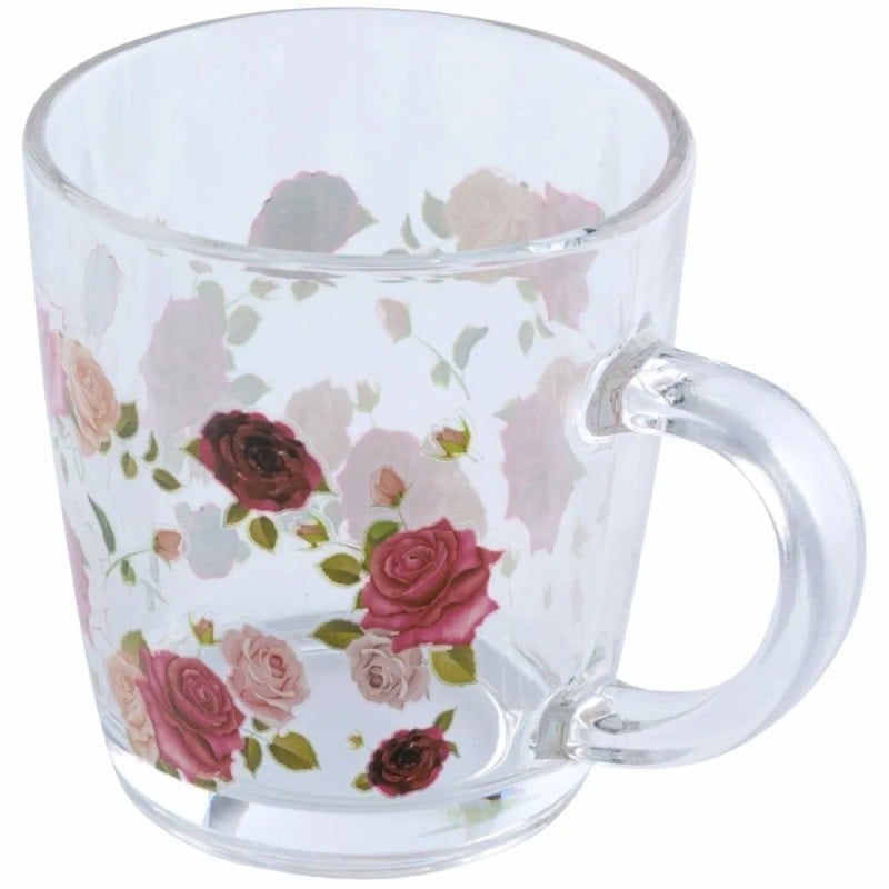 Kubek szklany 350 ml Altom Róża szklanka z uchwytem pudełko prezentowe