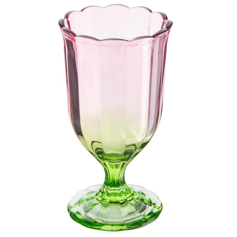 Szklanki na stopce 340 ml Altom Rosabella do soków napojów komplet 6 sztuk