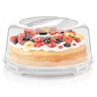 Tortownica plastikowa 30 cm pojemnik na tort ciasto patera Tragar