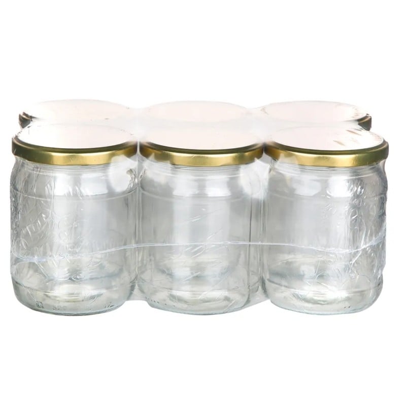Słoiki szklane 520 ml na przetwory miód konfitury i dżemy typu twist z zakrętką komplet 6 szt Altom Design