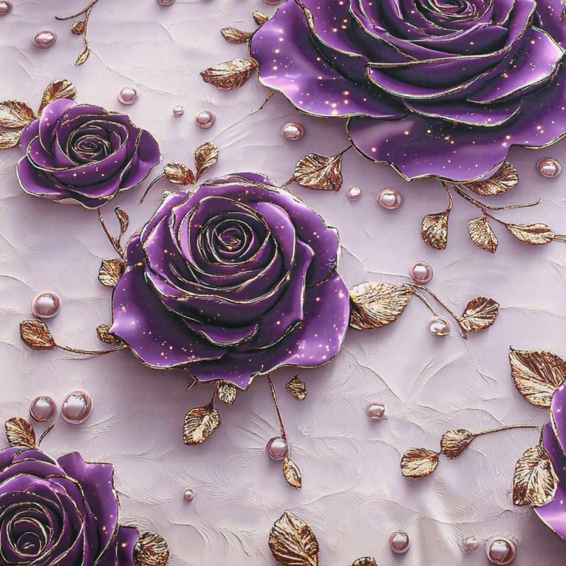 Pościel 160x200 bawełna satynowa wzór 5D dwustronna GierekHoff gruba 3 części GH 3122 Berry Rose