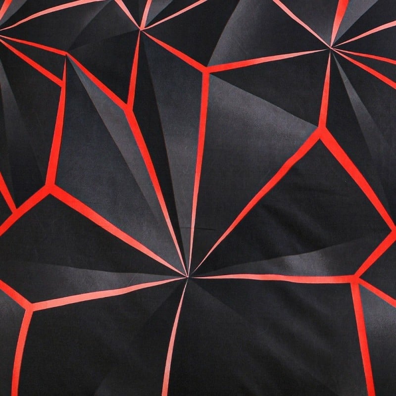 Pościel 200x220 bawełna satynowa dwustronna GierekHoff gruba 3 części GH 3142 Wulkaniczna lawa