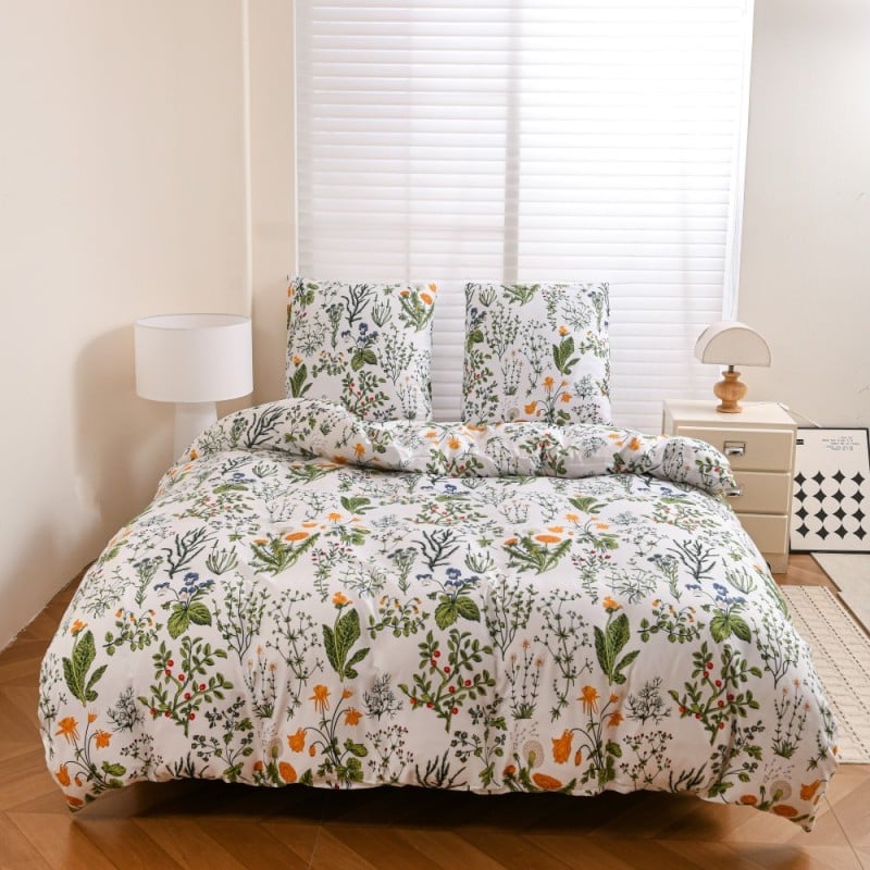 Pościel 140x200 bawełna satynowa dwustronna GierekHoff gruba 2 części GH 3143 Majowy Poranek