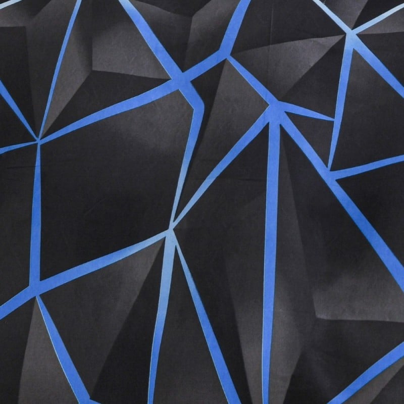 Pościel 200x220 bawełna satynowa dwustronna GierekHoff gruba 3 części GH 3144 Błękitna Otchłań