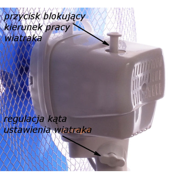 Wiatrak stojący wentylator podłogowy biurkowy 3w1 KENEX Wiatrak stojący wentylator podłogowy biurkowy 3w1 KENEX