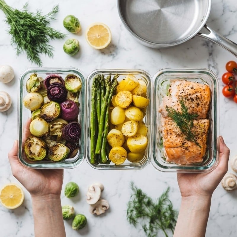 Zestaw 8 pojemników szklanych lunchbox GierekHoff Corio żaroodporne hermetyczne prostokątne kwadratowe GH 1114 1115