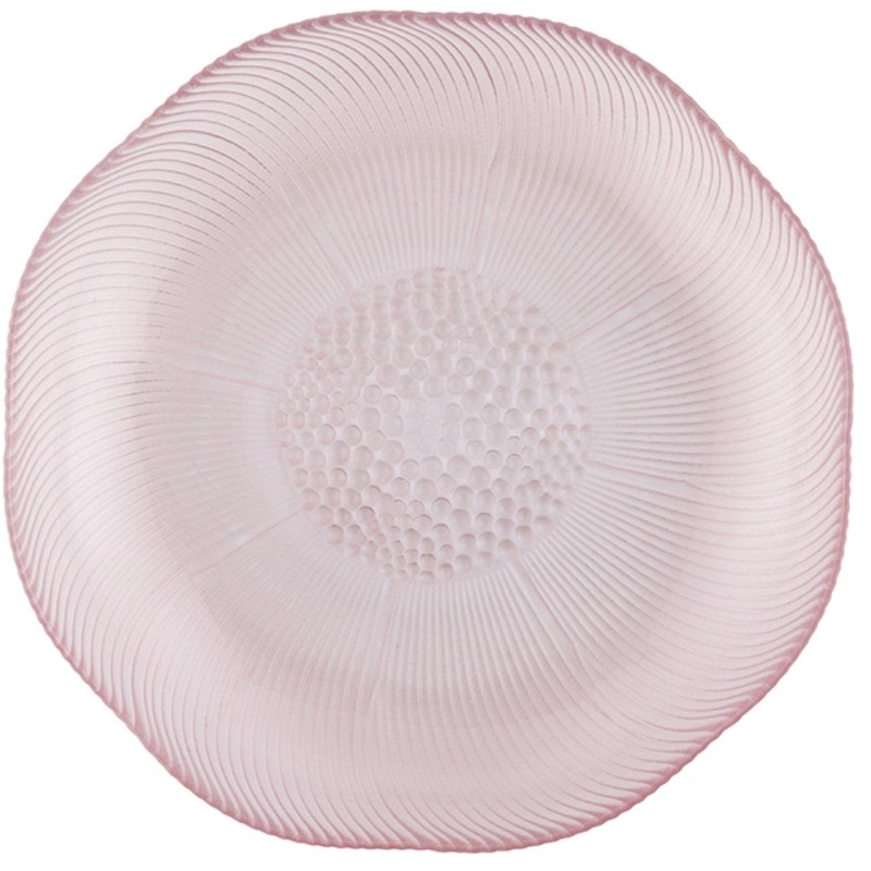 Talerz dekoracyjny szklany 23cm do zup Bellis Florina