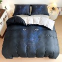 Pościel 200x220 bawełna satynowa dwustronna GierekHoff gruba 3 części GH 3168 Nocna pantera