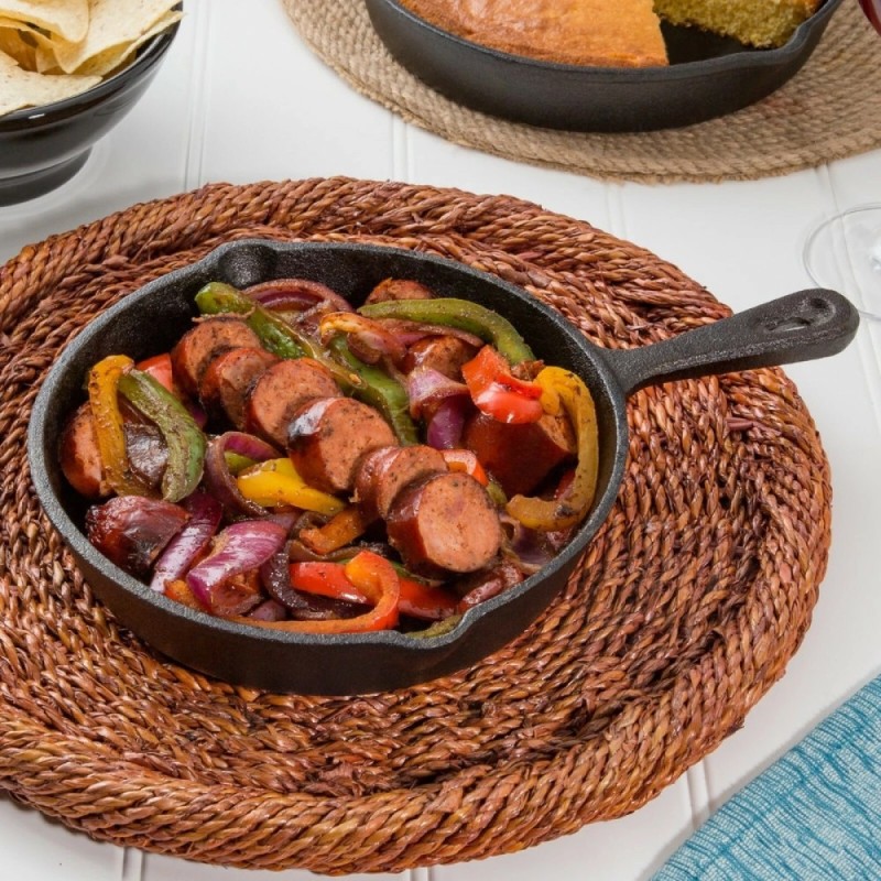 Patelnia żeliwna 25 cm GierekHoff Żeliwna Tradycja na indukcję gaz ognisko do steków ciężka głęboka GH 8001