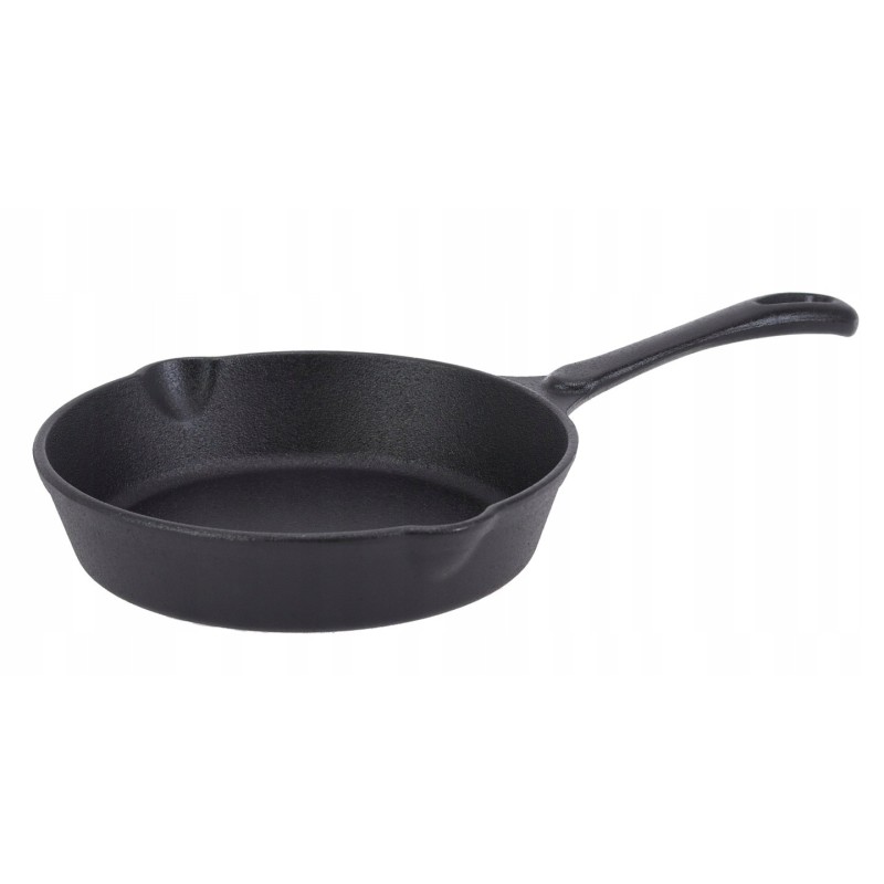 Zestaw 3 patelnie żeliwne 20/25/30 cm GierekHoff Żeliwna Tradycja ciężkie głębokie indukcja gaz ognisko grill GH 8002
