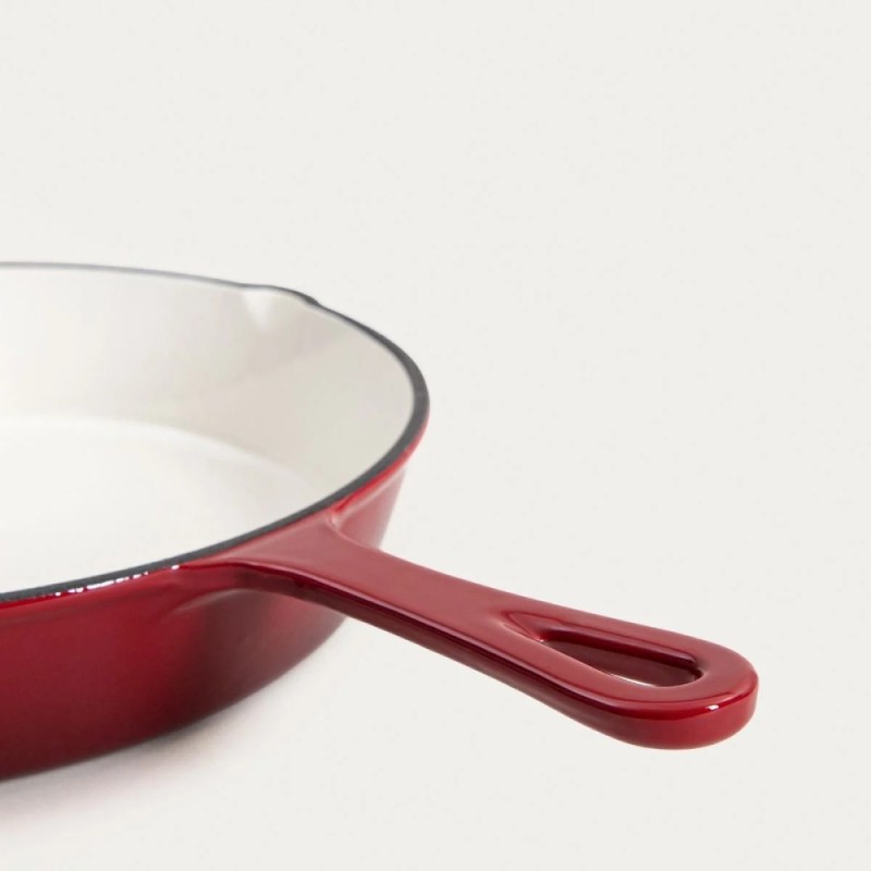 Zestaw 3 patelnie żeliwne emaliowane 20/25/30 cm GierekHoff Żeliwna Tradycja ciężkie głębokie indukcja gaz ognisko grill GH 6002
