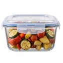 Pojemnik 1200 ml na żywność jedzenie pudełko z pokrywką lunchbox kwadratowy hermetyczny MGHome