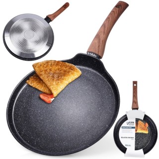 Patelnia płaska do naleśników 24 cm z nieprzywierającą powłoką granitową BLACK&WOOD Orion