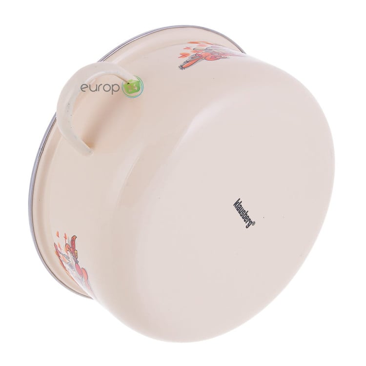Garnki emaliowane Klausberg KB 7170 zestaw garnków emaliowane garnek GAZ emalia Cream Garnki emaliowane Klausberg KB 7170 zestaw garnków emaliowane garnek GAZ emalia Cream