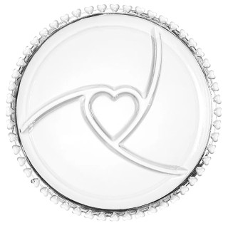 Patera szklana dzielona 23,5 cm z przegródkami talerz na ciasto deser Altom Design Love