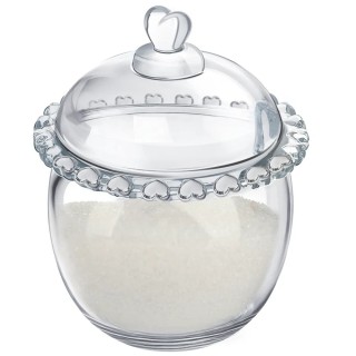 Cukiernica szklana pojemnik na cukier 230 ml cukierniczka z pokrywą Altom Design Love