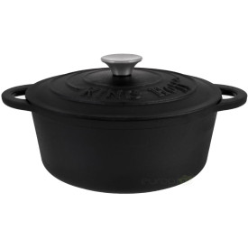 Garnek KingHoff KH 1477 -29 cm żeliwny 4,5 L Ciężki Indukcja Gaz Brytfanna