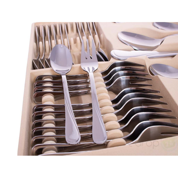 Sztućce KingHoff KH 3520 walizka 72 elementy zestaw widelce łyżki noże