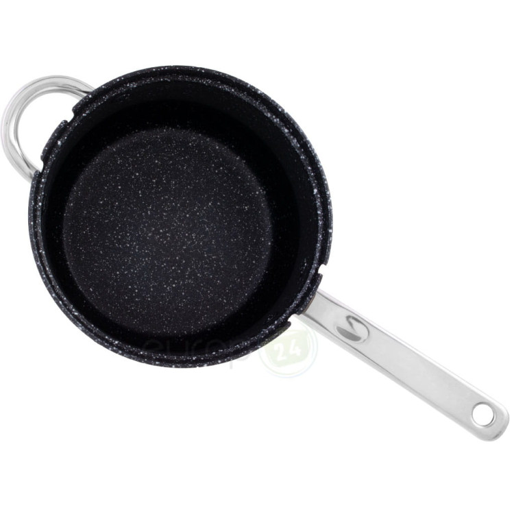 Garnek stalowy marmur Edenberg EB 1510 rondel z sitkiem do szparagów frytek makaronu Garnek stalowy marmur Edenberg EB 1510 rondel z sitkiem do szparagów frytek makaronu