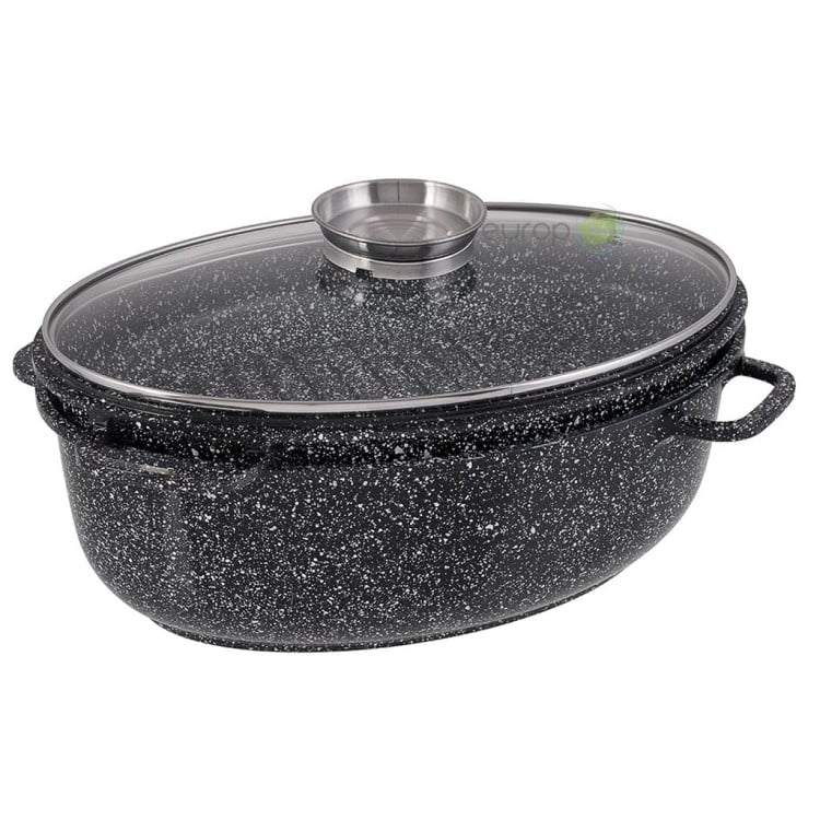 Gęsiarka do pieczenia granitowa Edenberg EB 9171 trzyczęściowa 8 L Gęsiarka do pieczenia granitowa Edenberg EB 9171 trzyczęściowa 8 L
